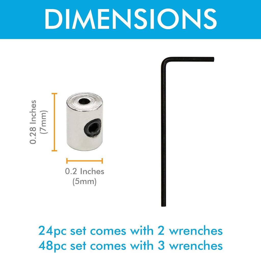 Millennial Essentials Pin Locks Locking Clasp Pin Backs with Wrench (24 Pieces)