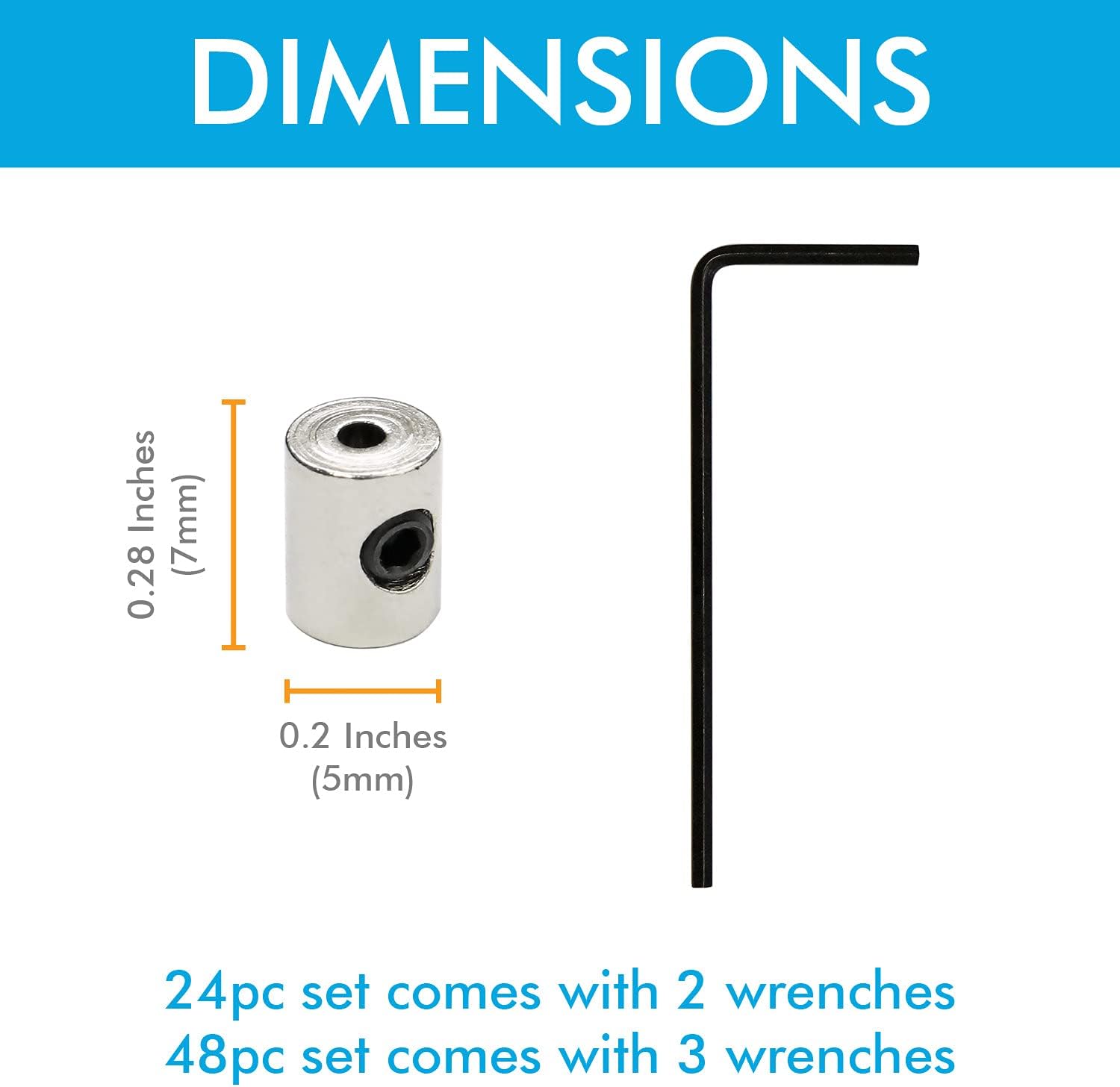Millennial Essentials Pin Locks Locking Clasp Pin Backs with Wrench (24 Pieces)