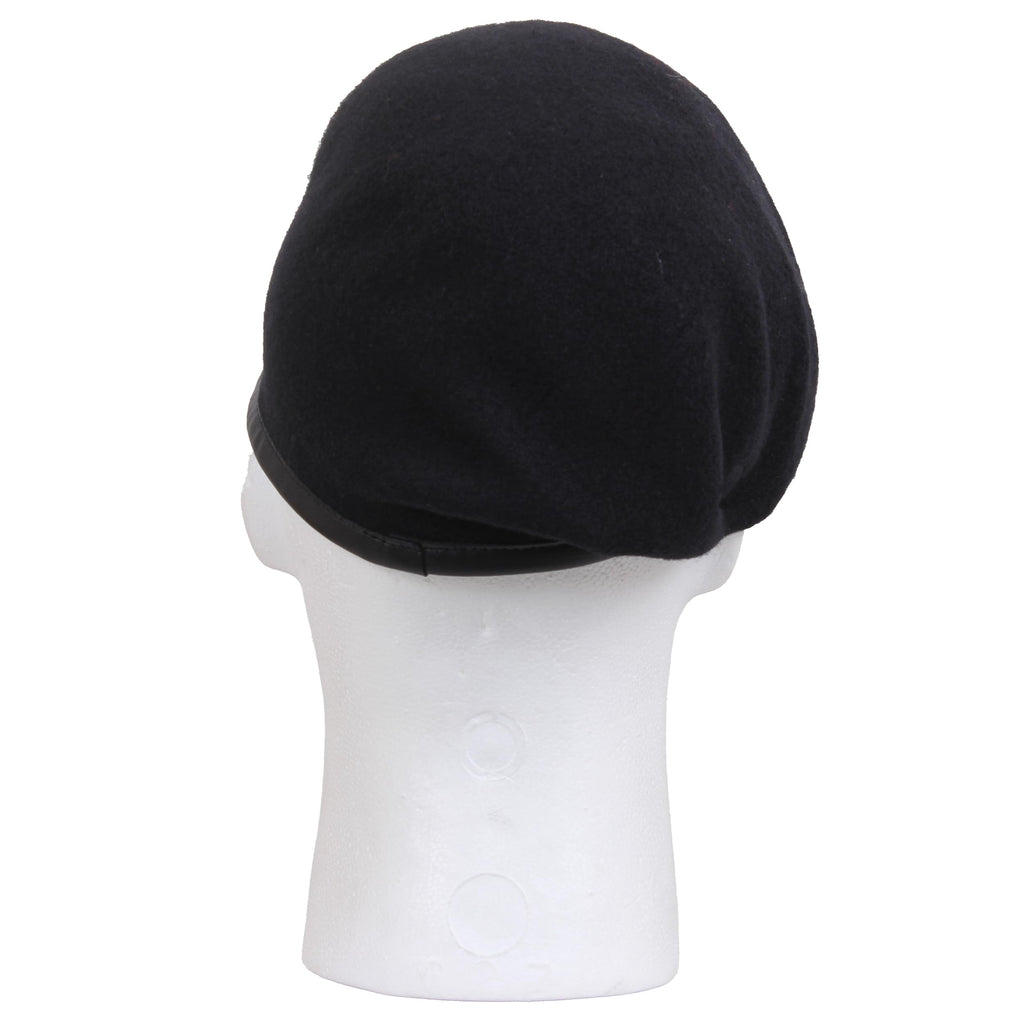 Rothco Inspection Ready Beret with Flash | 95% Wool, Pre-Shaved Inspection Ready Cap, Leather Trim, Ideal for Active-Duty Personnel and Uniform Wear