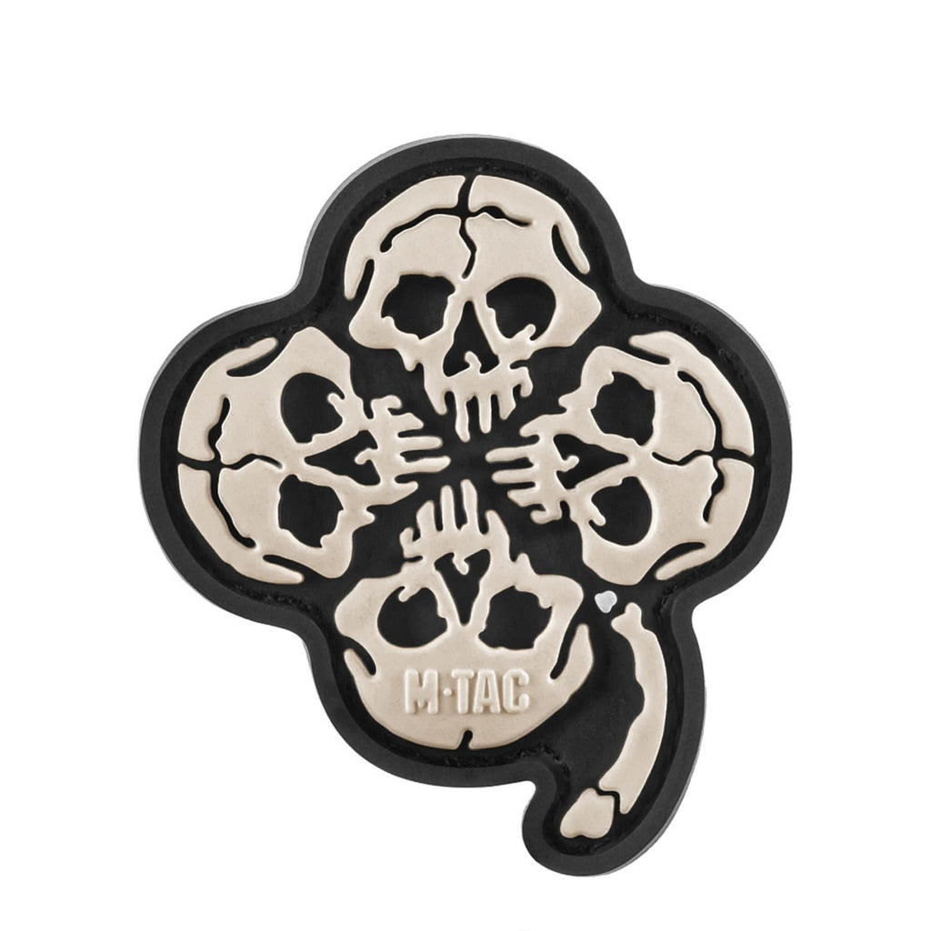 M-Tac Patch Clover with Skull 3D PVC