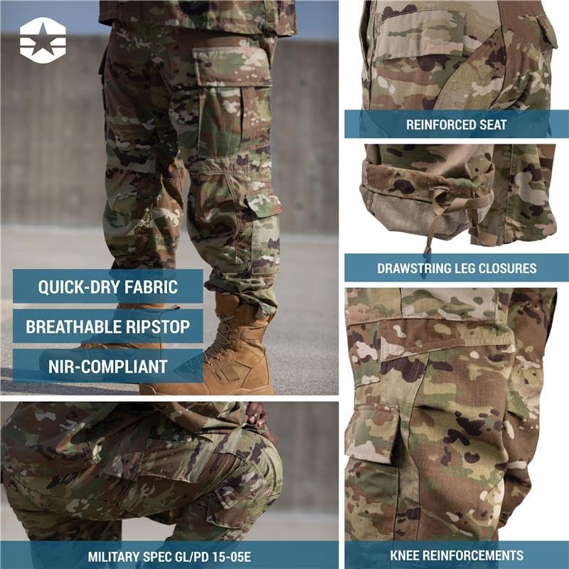 Propper Men's IHWCU OCP Uniform Trouser Pant NIR Compliant | Improved Hot Weather Combat Uniform Trouser for Military, Air Force