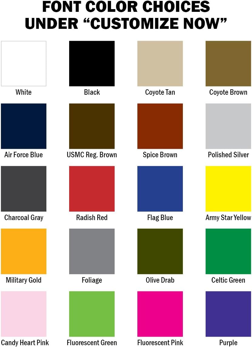 Custom Embroidered Uniform Name Tape Rocker Patches Embroidered, 6 Sizes