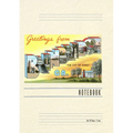 Vintage Lined Notebook Greetings from Bainbridge