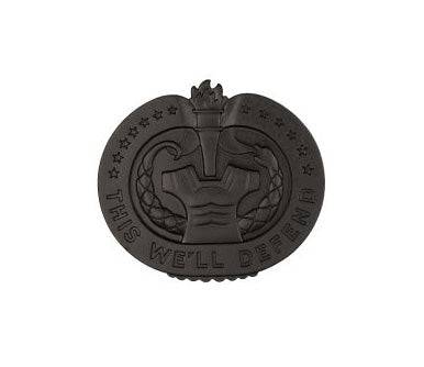 Army STA-BRITE® Subdued Black Metal Badges