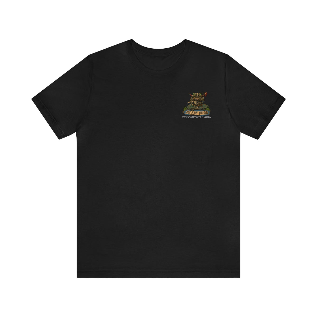 Be the Pond Frog with MK32 Grenade Launcher - Front Print - Short Sleeve Tee