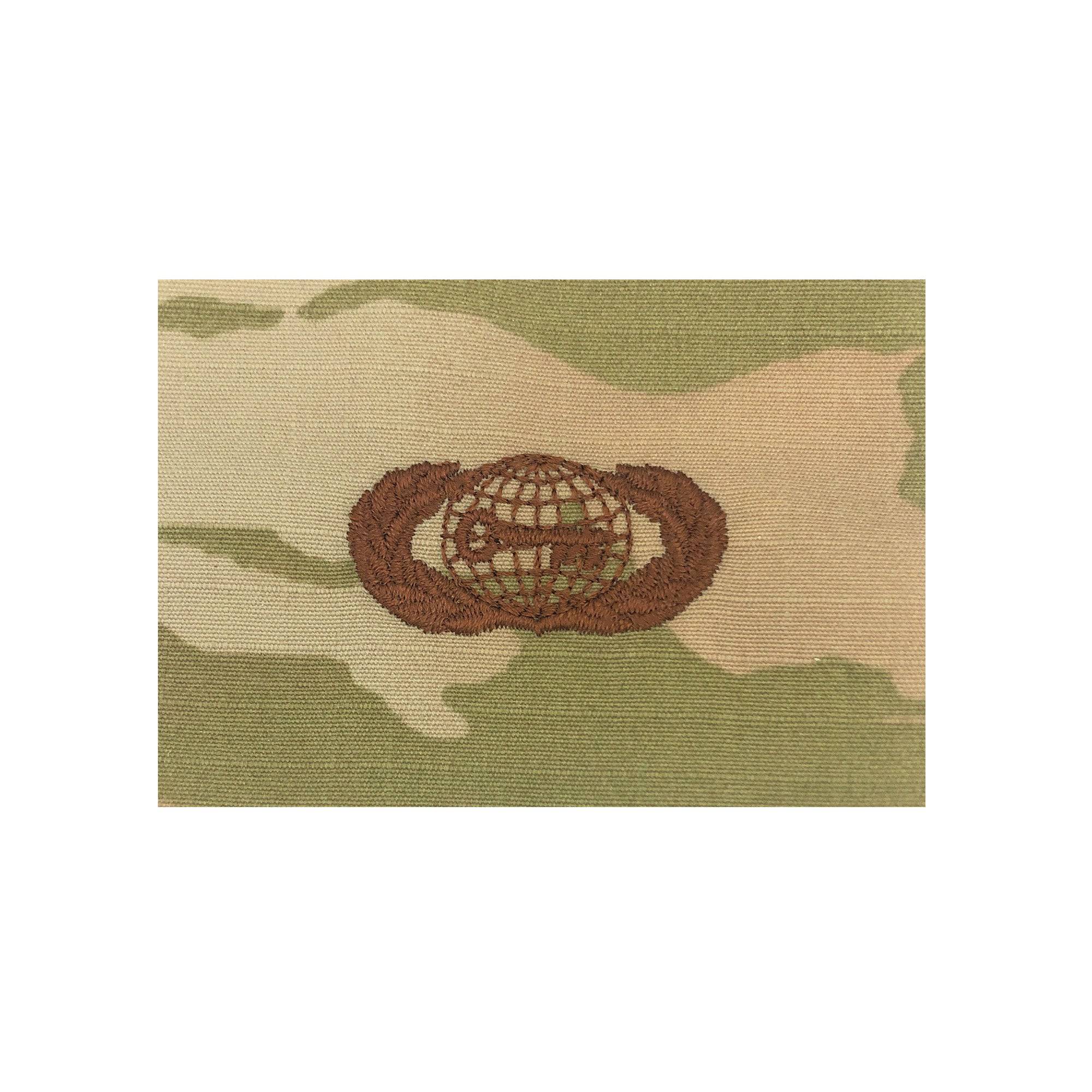 U.S. Air Force Intelligence (Basic) OCP Spice Brown Sew-on Badge