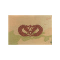US Air Force Civil Engineer Basic OCP Spice Brown Sew-on Badge