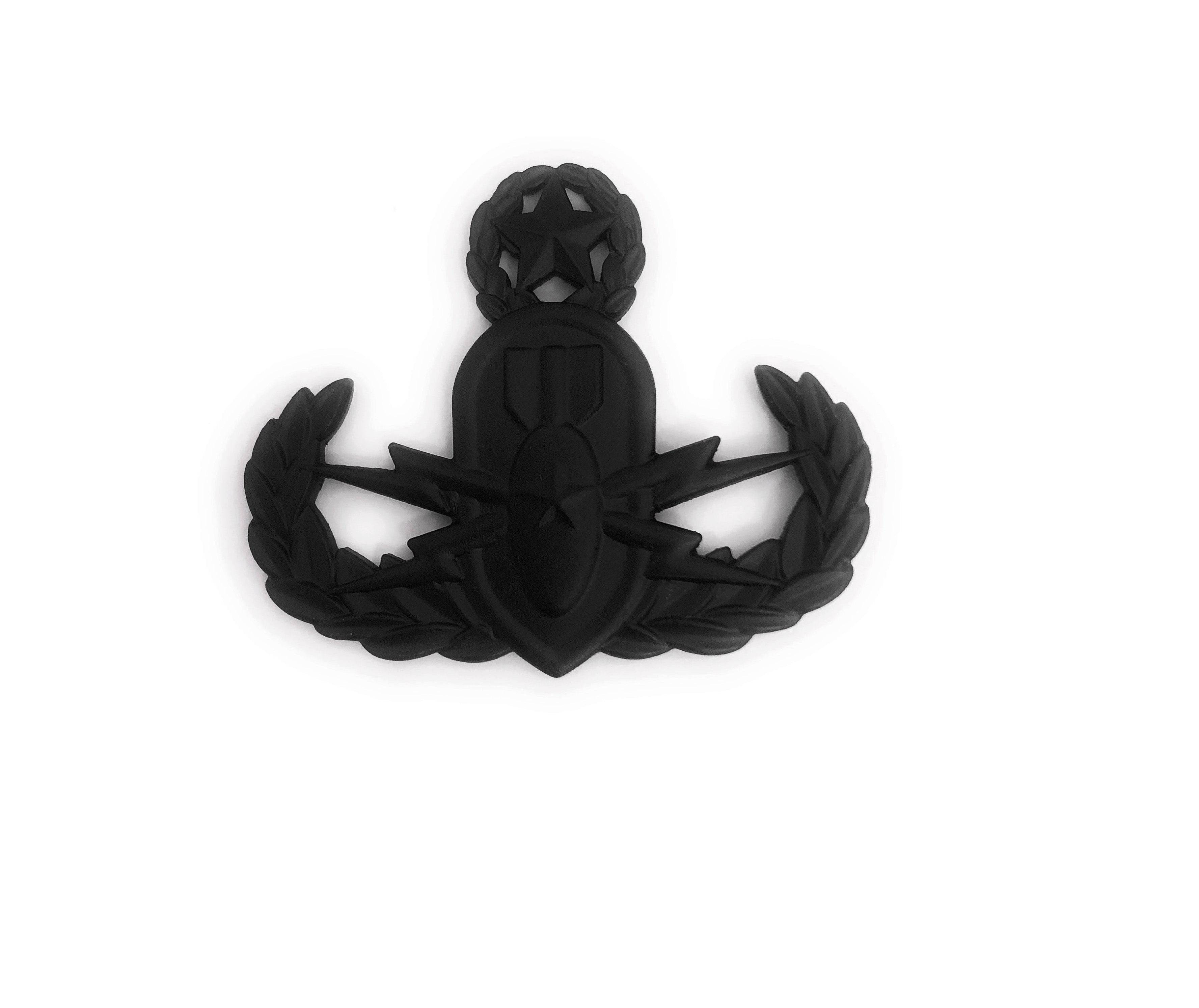 U.S. Army Explosive Ordnance Disposal Master STA-BRITE® BLACK Metal Pin-on Badge