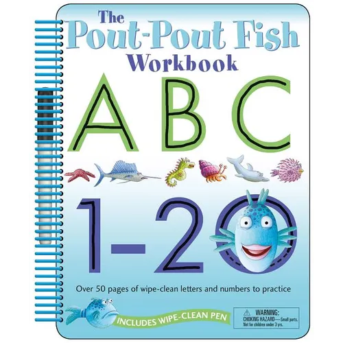 The Pout-Pout Fish: Wipe Clean Workbook Abc, 1-20: Over 50 Pages of Wipe-Clean Letters and Numbers to Practice - Spiral