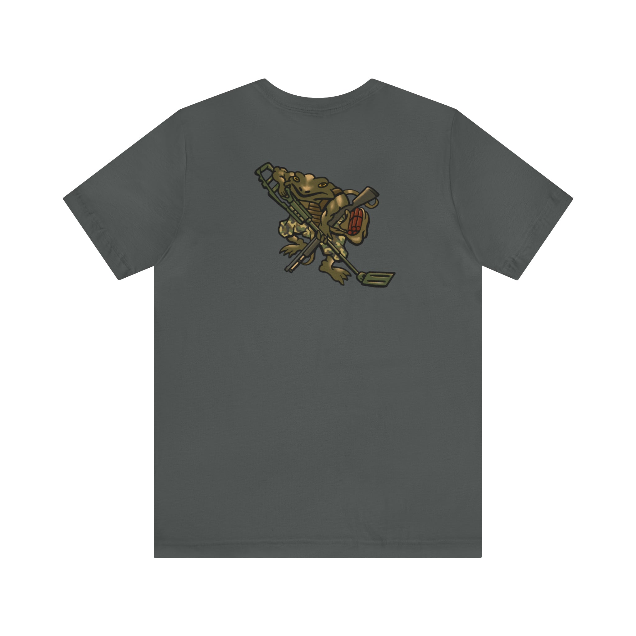 Metal Detector Shotgun Engi Frog - Back Print - Short Sleeve Tee