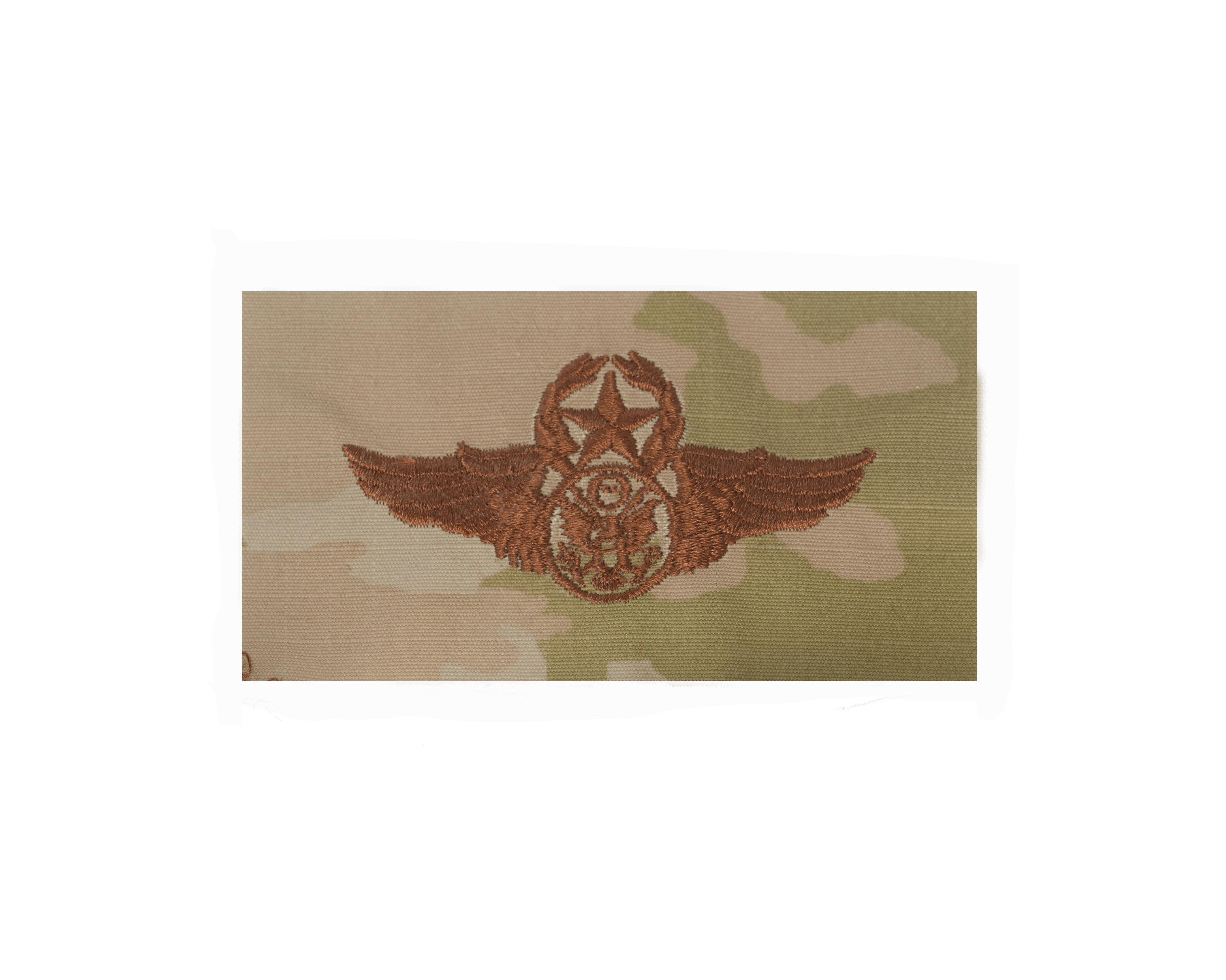 U.S. Air Force Chief Enlisted Aircrew OCP Spice Brown Sew-on Badge
