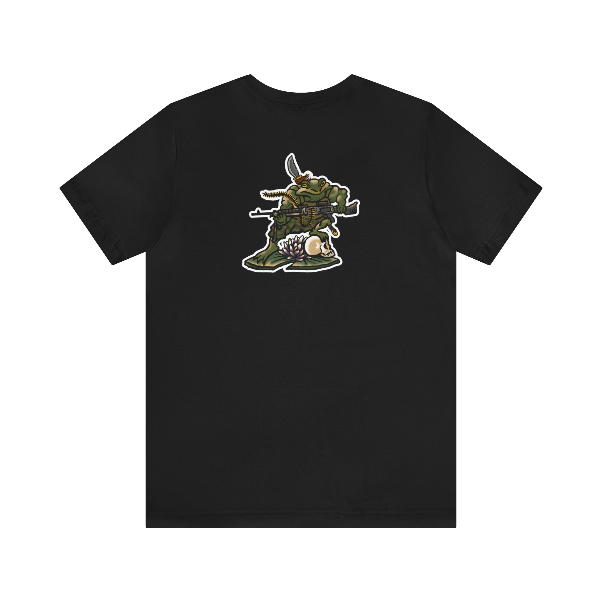 240 Machine Gun Frog - Back Print - Short Sleeve Tee