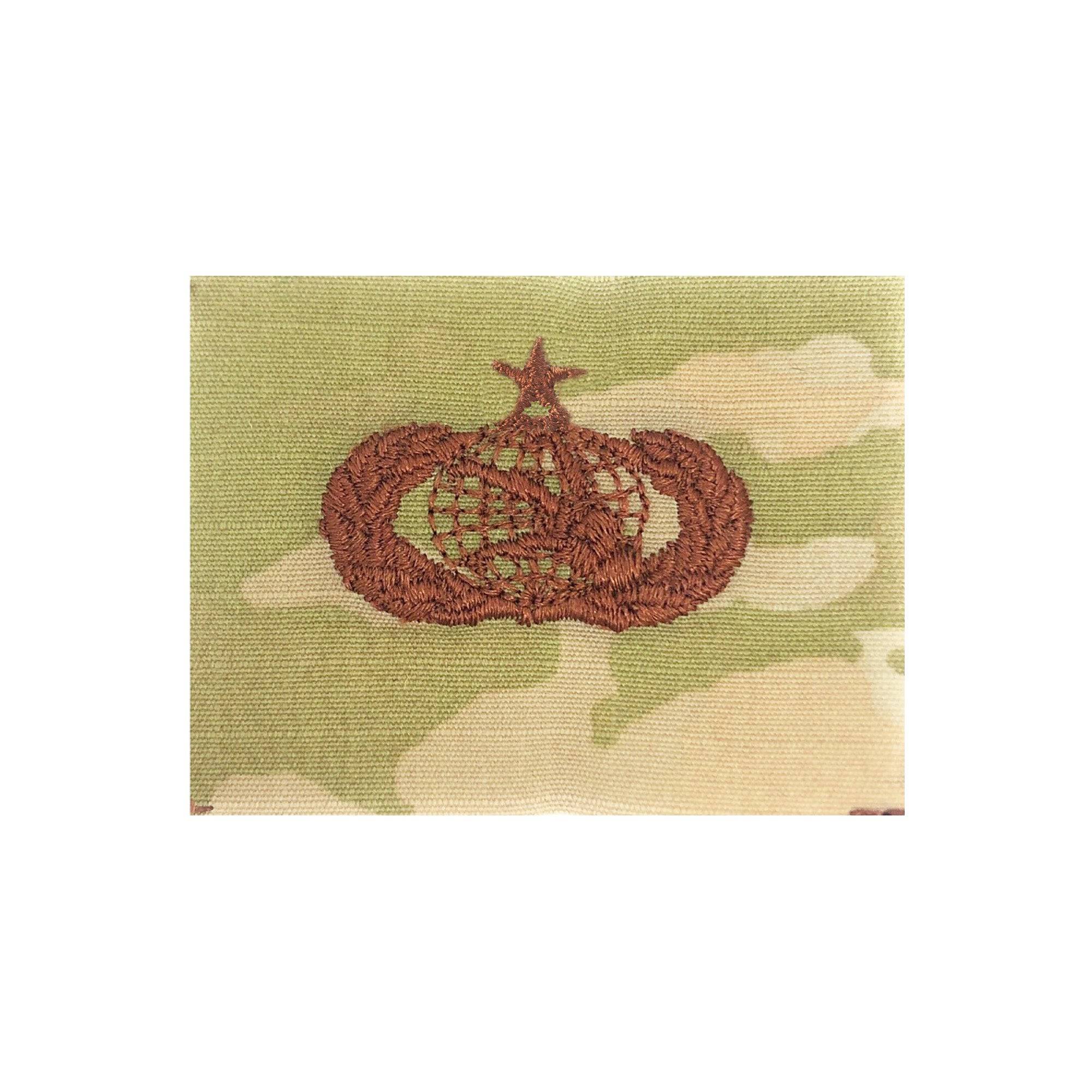 U.S. Air Force Communications and Information Senior OCP Spice Brown Sew-on Badge
