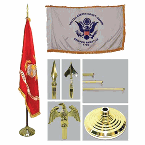 Army 4ft x 6ft Flag, Telescoping Flagpole, Base/Tassel
