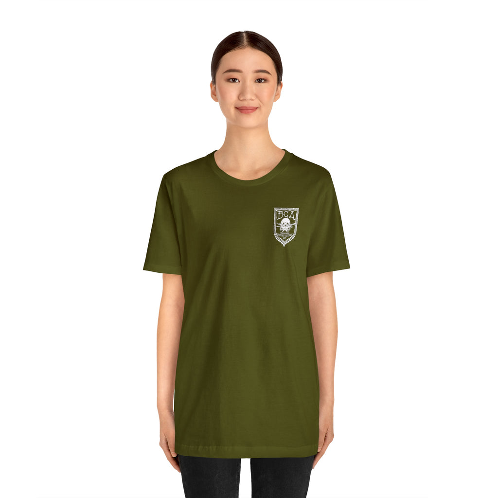 Sniper Rifle Frog - Back Print - Short Sleeve Tee
