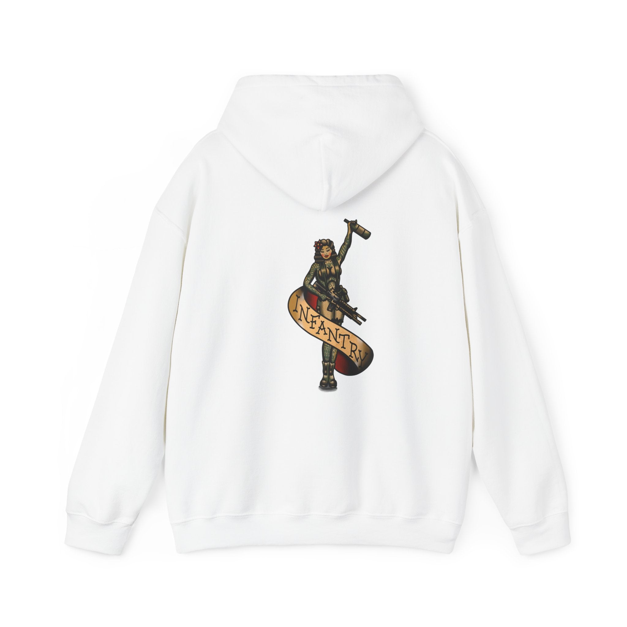 Infantry Pin-Up with M4 M203 and Bottle - Hoodie
