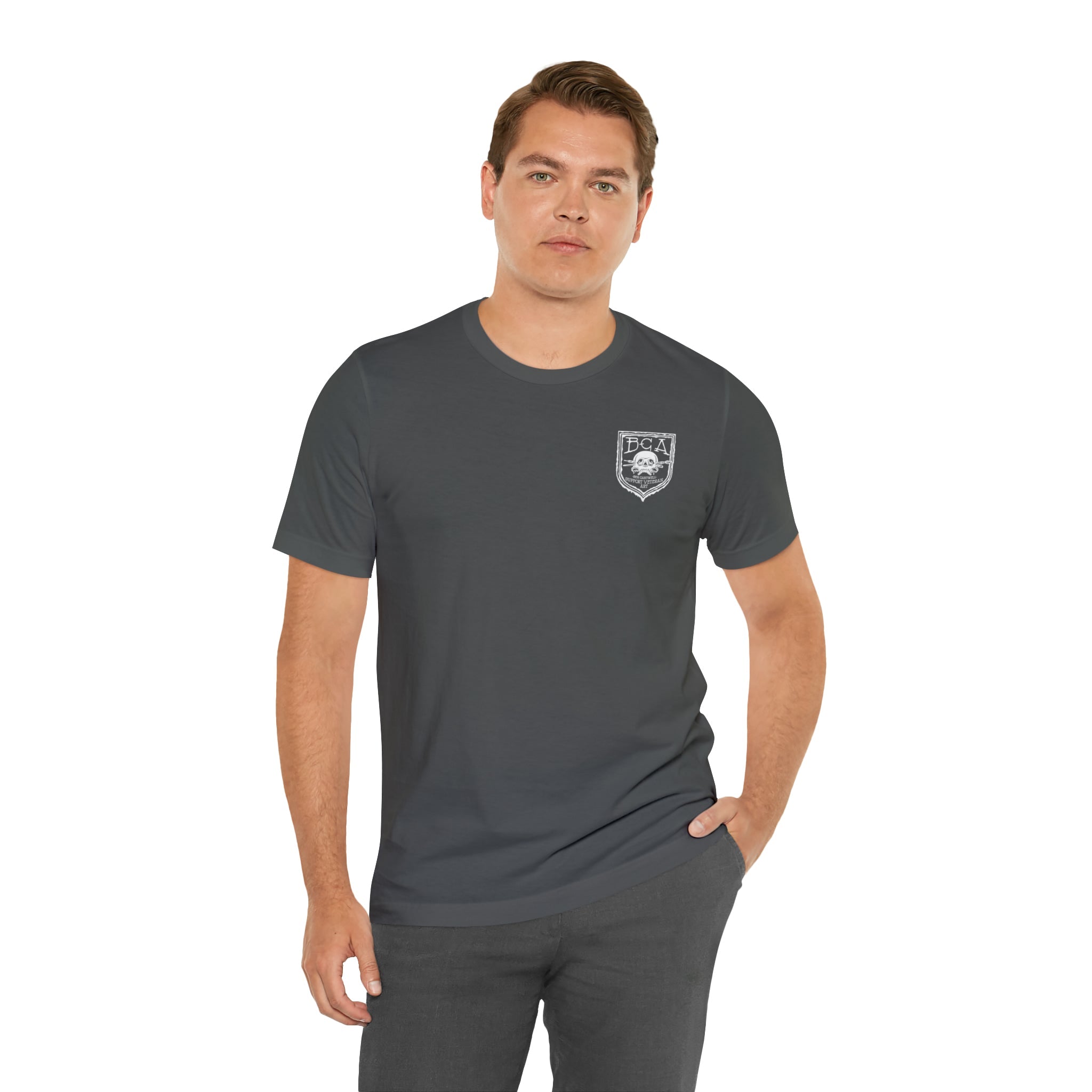 AT4 Rocket and Sword Frog - Back Print - Short Sleeve Tee
