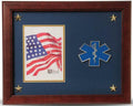 Flag Connections EMS Medallion Picture Frame with Stars, 5 by 7-Inch.