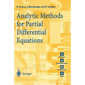 Analytic Methods for Partial Differential Equations - Paperback