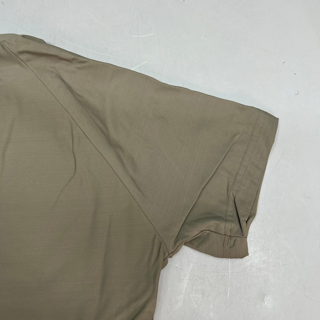 DUKE DRI Nylon/Spandex Tight Fit Military T-Shirt Men's Sz L Coyote Tan T45499BG