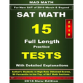 2018 New SAT Math 15 Tests - Paperback