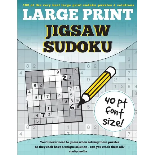Large Print Jigsaw Sudoku: 100 large print jigsaw sudoku puzzles - Paperback