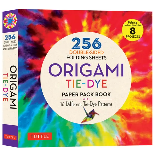 Origami Tie-Dye Patterns Paper Pack Book: 256 Double-Sided Folding Sheets (Includes Instructions for 8 Models) - Paperback