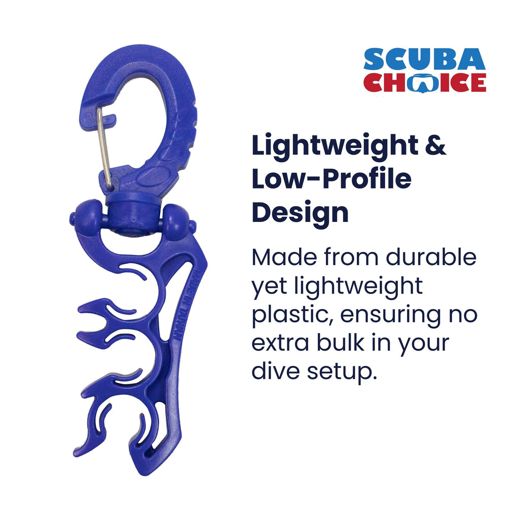 Scuba Choice Scuba Diving Dive Triple Hose Holder with Clip