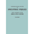 Genealogical Notes of Barnstable Families. Volume I [Massachusetts]