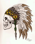6th Marines Skull