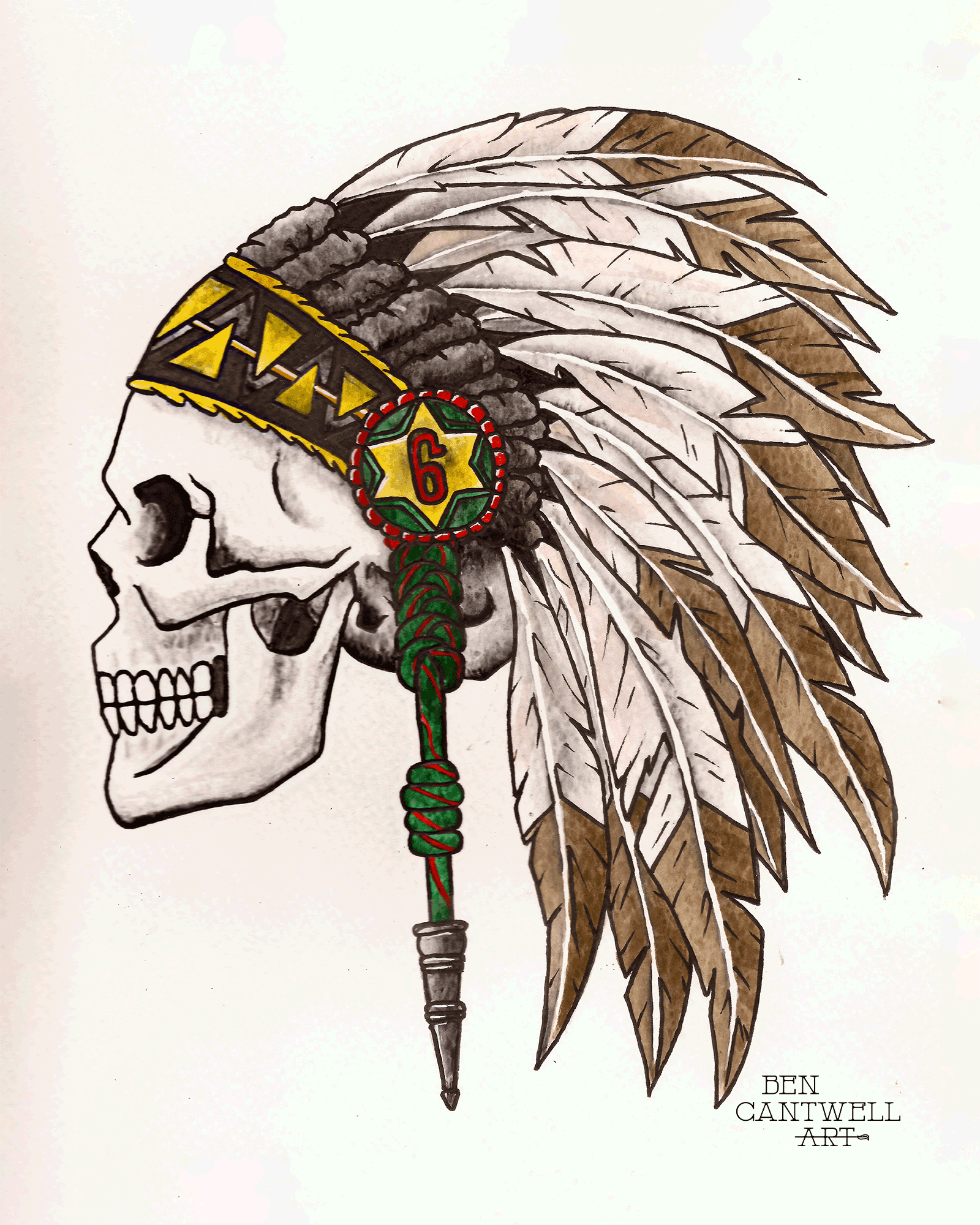 6th Marines Skull