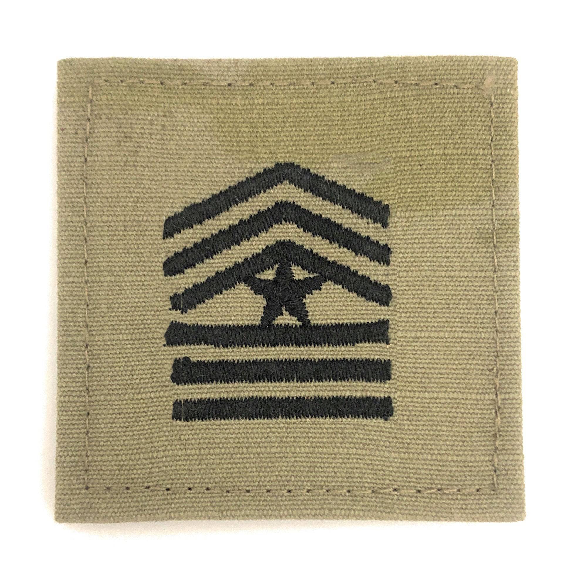 ROTC Sergeant Major OCP Rank with Hook Fastener