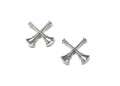 STA-BRITE Captain 2 Crossed Bugles 2 post Nickel 3/4"