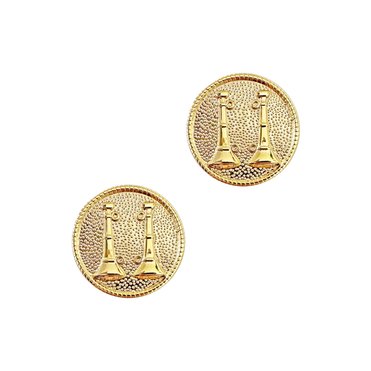 STA-BRITE® Captain 2 Parallel Bugles 2 Post (Gold)
