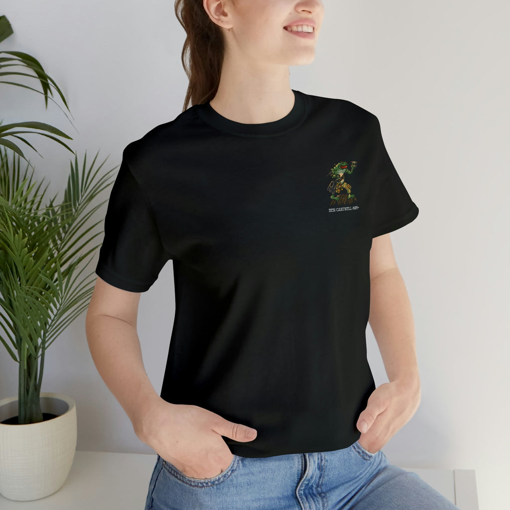 Flippers, Binoculars and Radio Frog - Front Print - Short Sleeve Tee