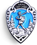 Norwegian Foot March Badge Silver 1.5 inch