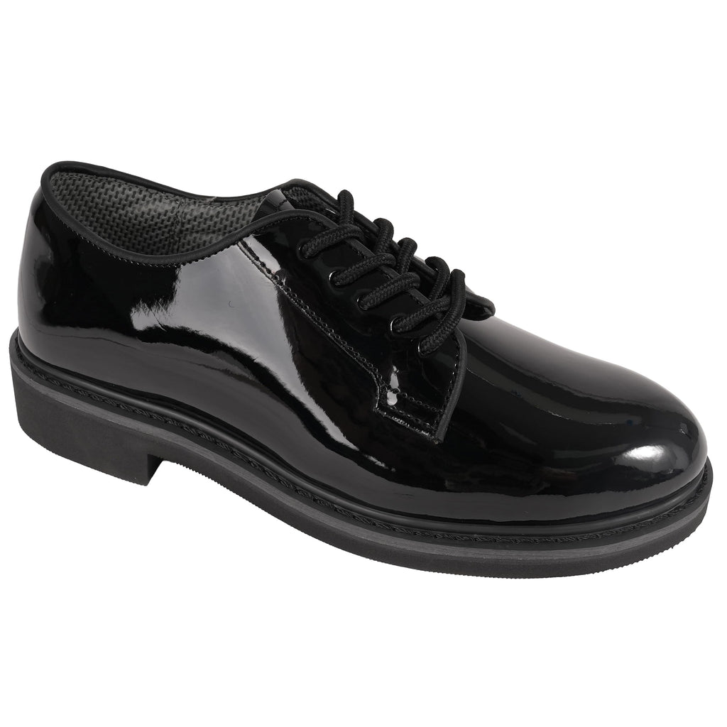 Rothco Uniform Hi-Gloss Oxford Dress Shoe | Classic Formal Lace Up Professional High Gloss Business Footwear for Men