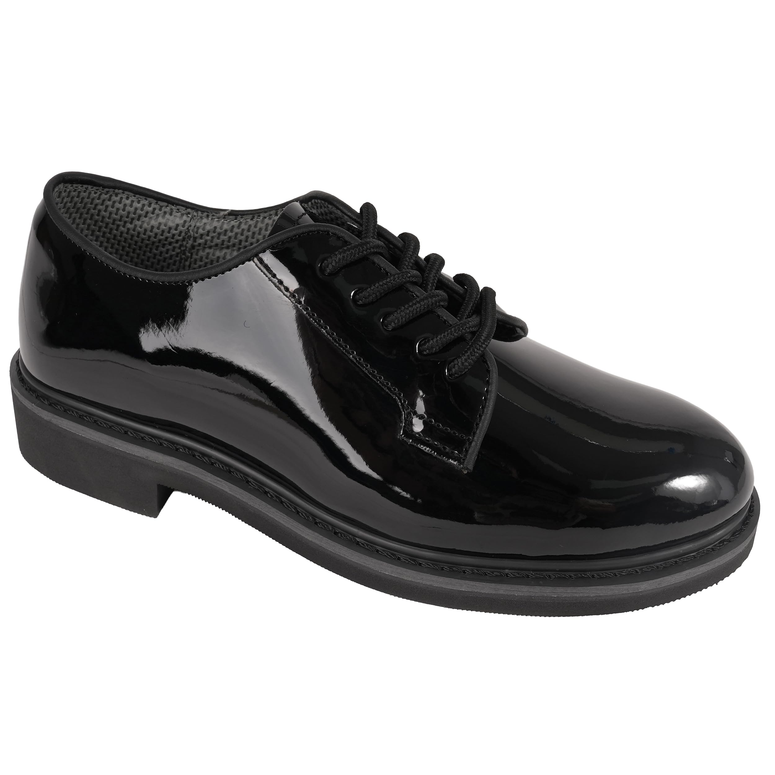 Rothco Uniform Hi-Gloss Oxford Dress Shoe | Classic Formal Lace Up Professional High Gloss Business Footwear for Men