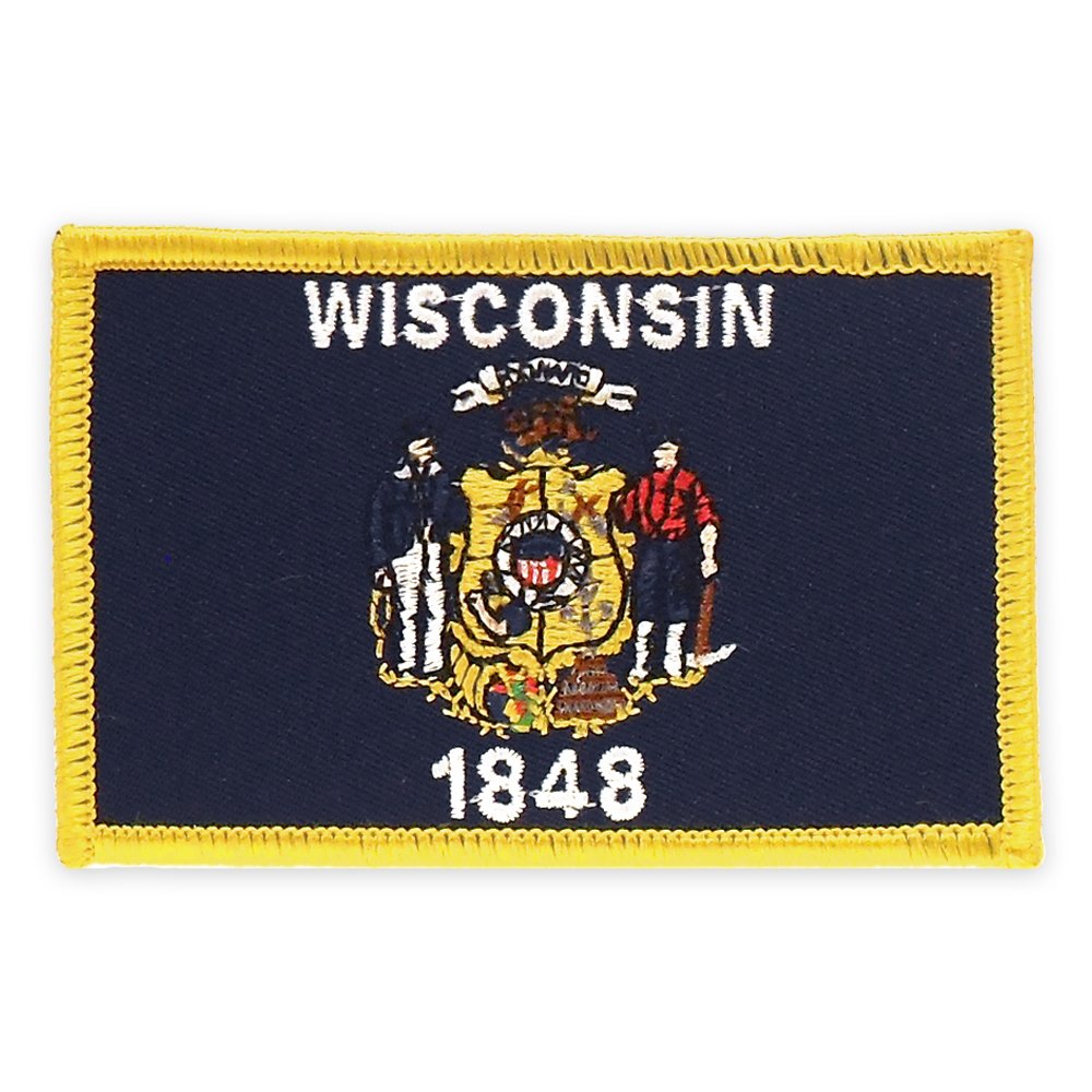 PinMart's Embroidered US State Flag Patch- Georgia Flag