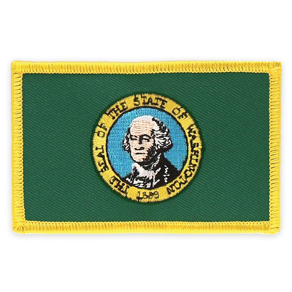PinMart's Embroidered US State Flag Patch- Georgia Flag