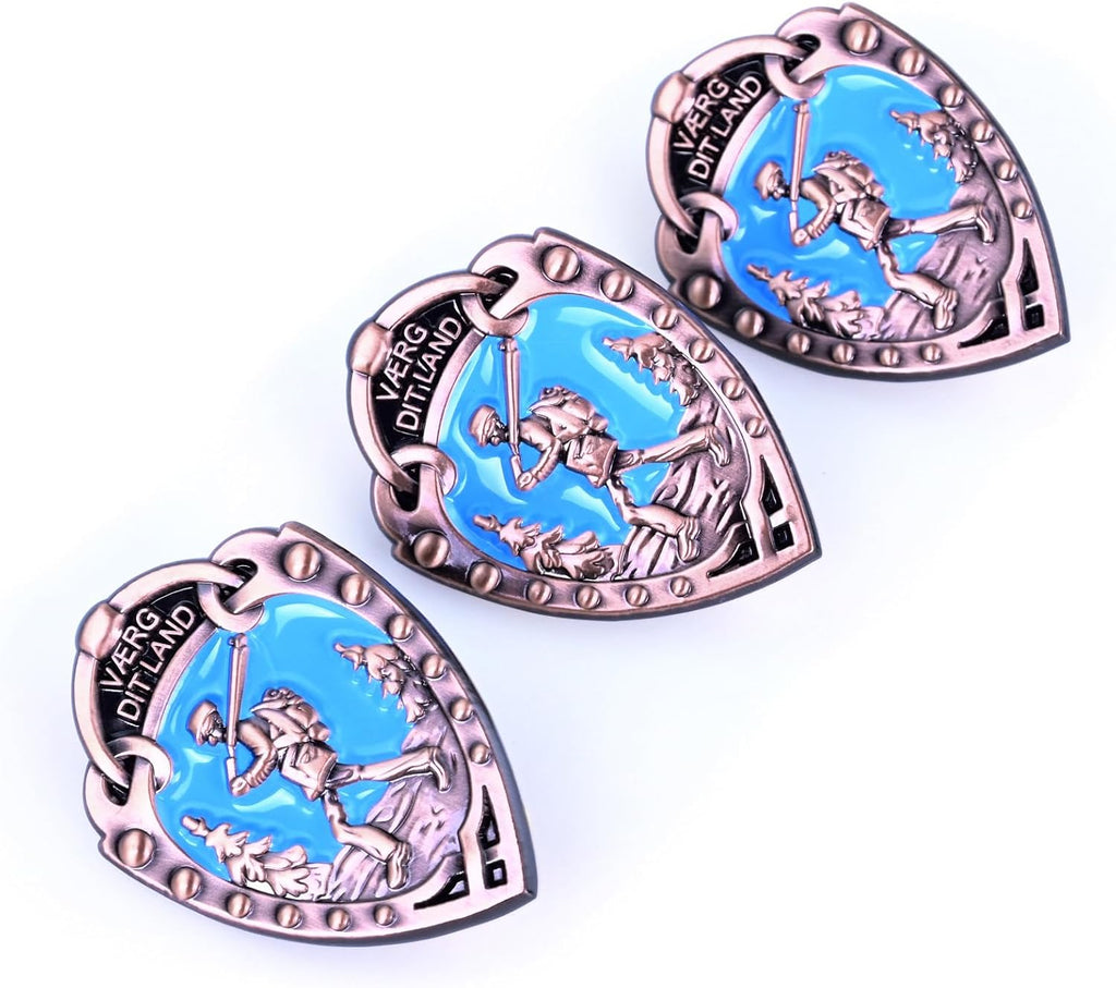 Norwegian Foot March Badge Bronze 1.5 inch