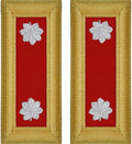 Uniform Accessories Unlimited Inc Army Officer Field Artillery Shoulder Boards (Male, Lieutenant Colonel)