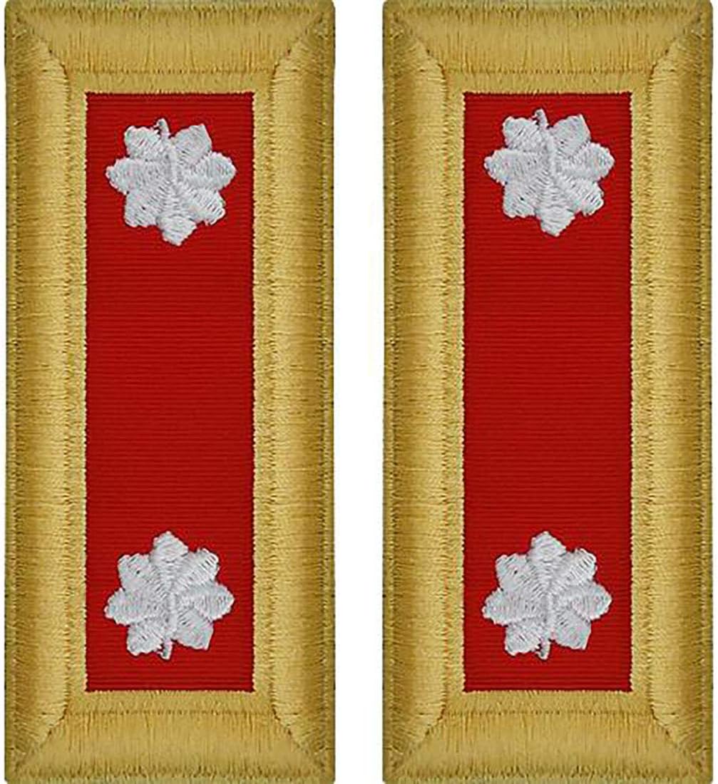 Uniform Accessories Unlimited Inc Army Officer Field Artillery Shoulder Boards (Male, Lieutenant Colonel)