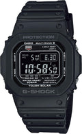 Casio G-Shock GWM5610U-1B Men's Tough Solar Atomic Digital Watch, Multi-Band 6 Radio Controlled, 200M Water Resistant, Shock Resistant, LED Backlight, Black Resin Strap
