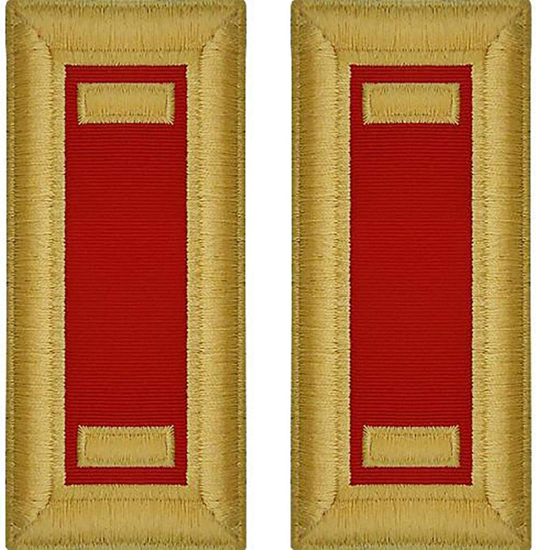 Uniform Accessories Unlimited Inc Army Officer Field Artillery Shoulder Boards (Male, Second Lieutenant)