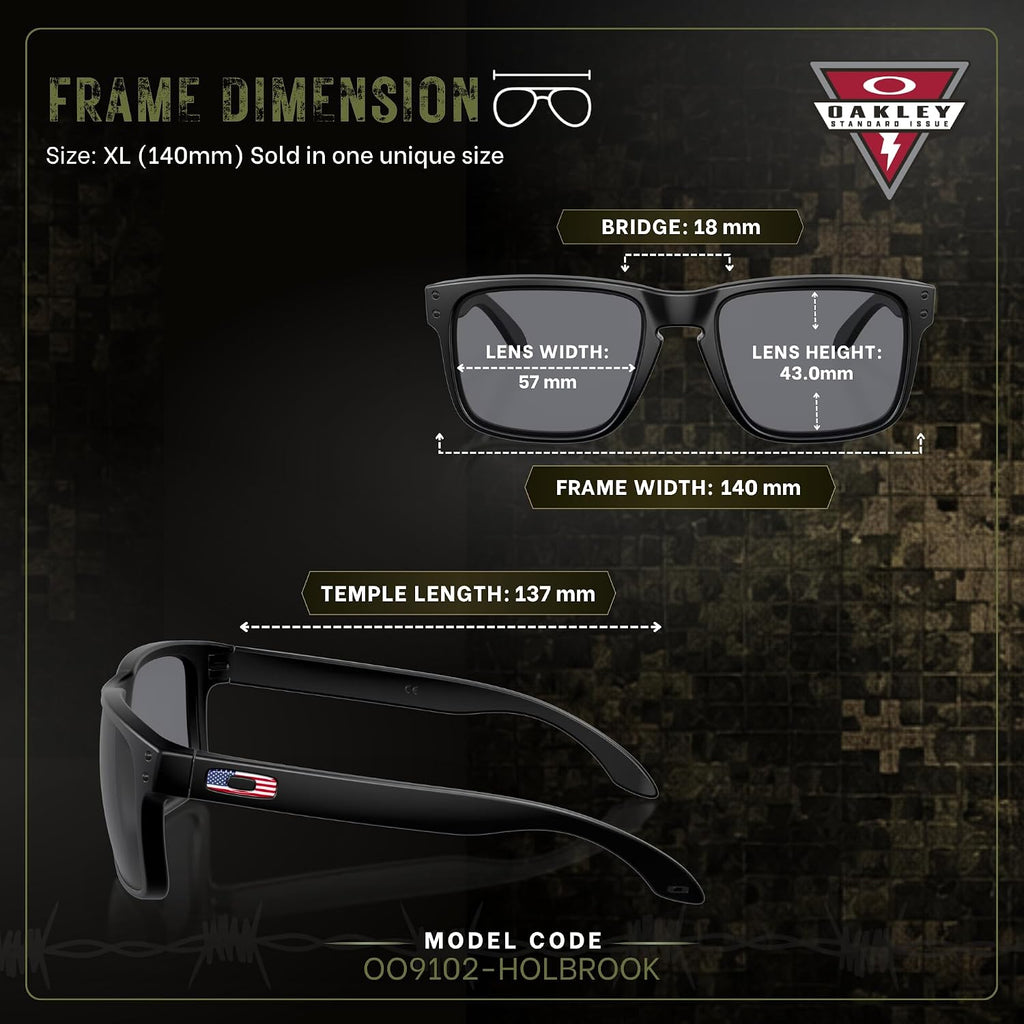 Oakley Standard Issue SI Holbrook USA Flag Collection Sunglasses With Kit