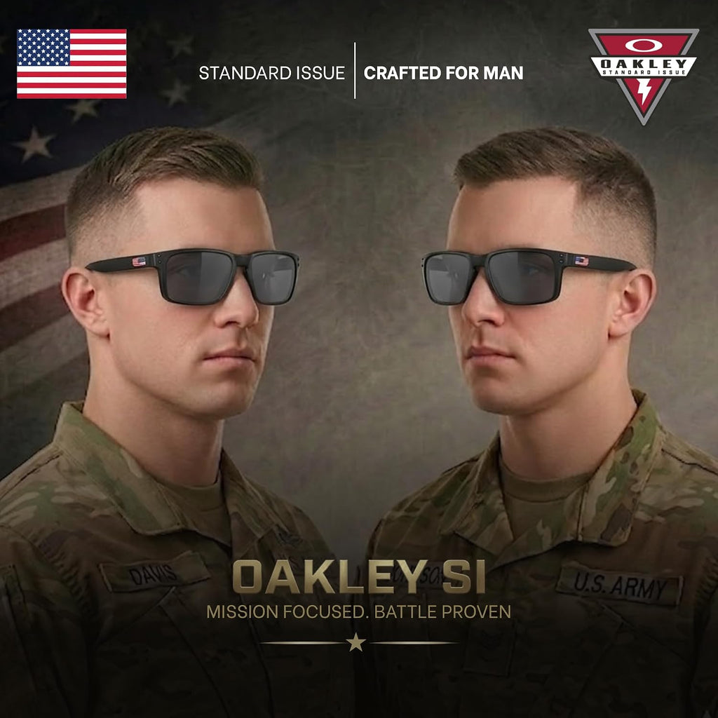 Oakley Standard Issue SI Holbrook USA Flag Collection Sunglasses With Kit