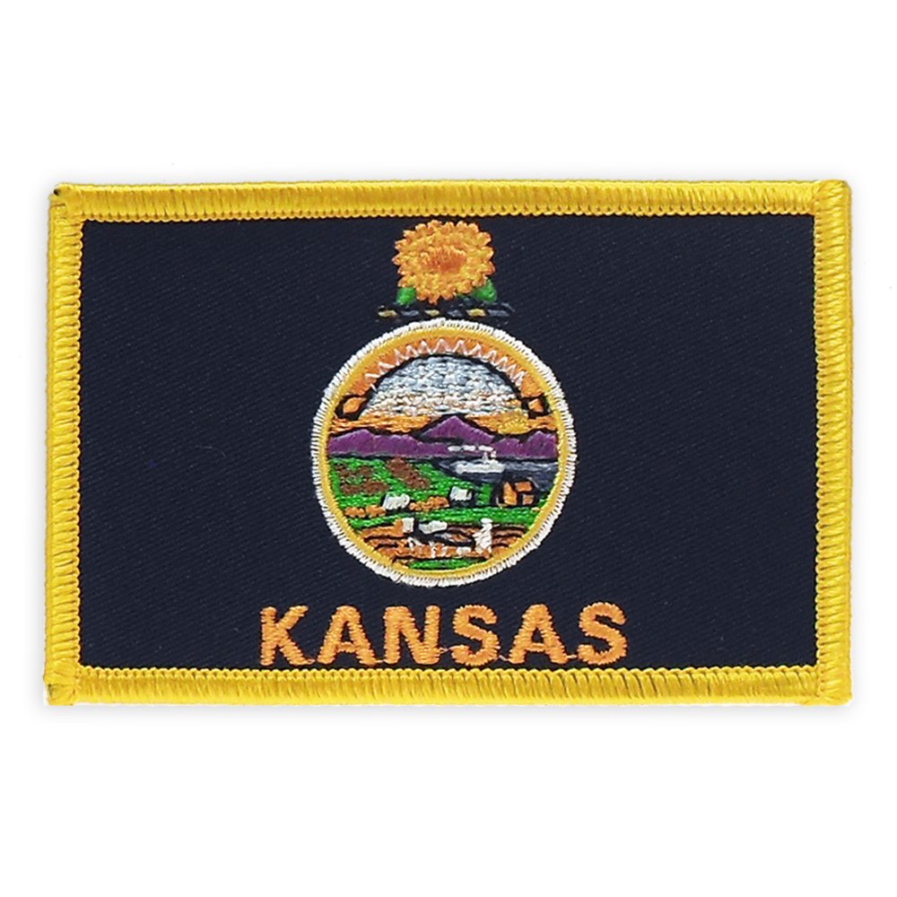 PinMart's Embroidered US State Flag Patch- Georgia Flag