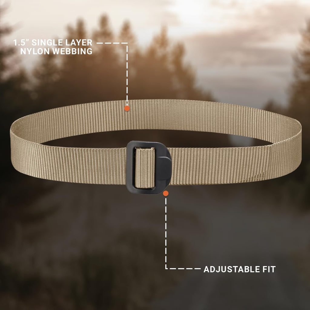 Propper 1.5" Nylon Tactical Duty Belt | Plastic Buckle, Duty Gear and Holster Ready Uniform Belt