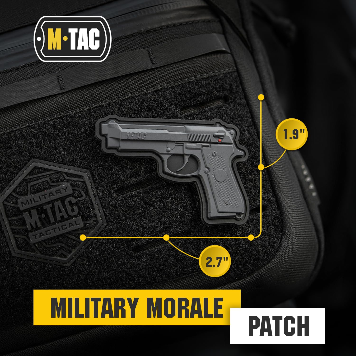 M-Tac Morale Patch Beretta 3D PVC